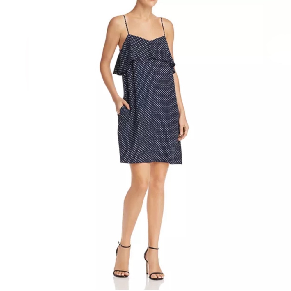 ATM Anthony Thomas Melillo Polka Dot Silk Tank Dress Excellent Condition